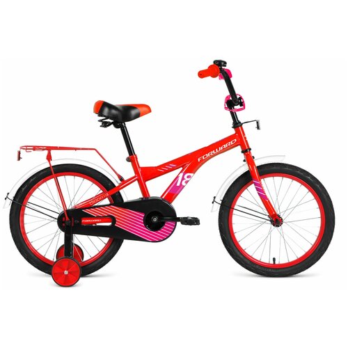 фото Детский велосипед forward crocky 18 (2020) красный/фиолетовый (требует финальной сборки)