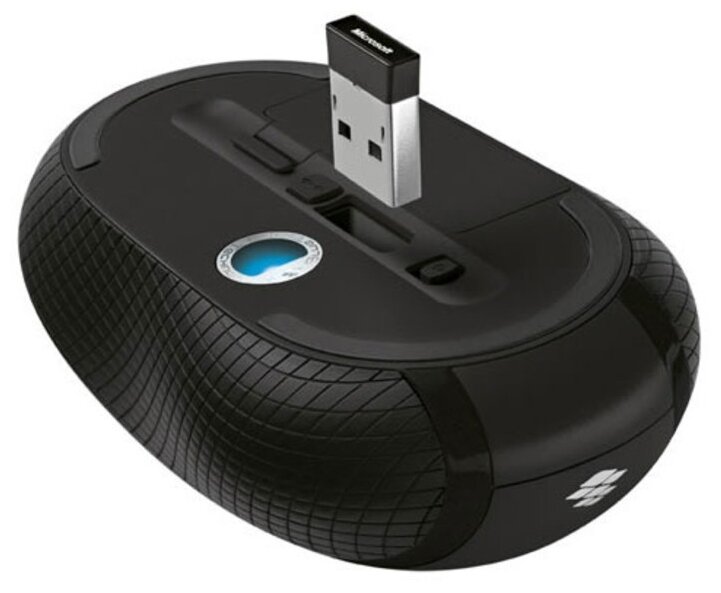 Беспроводная компактная мышь Microsoft Wireless Mobile Mouse 4000, черный