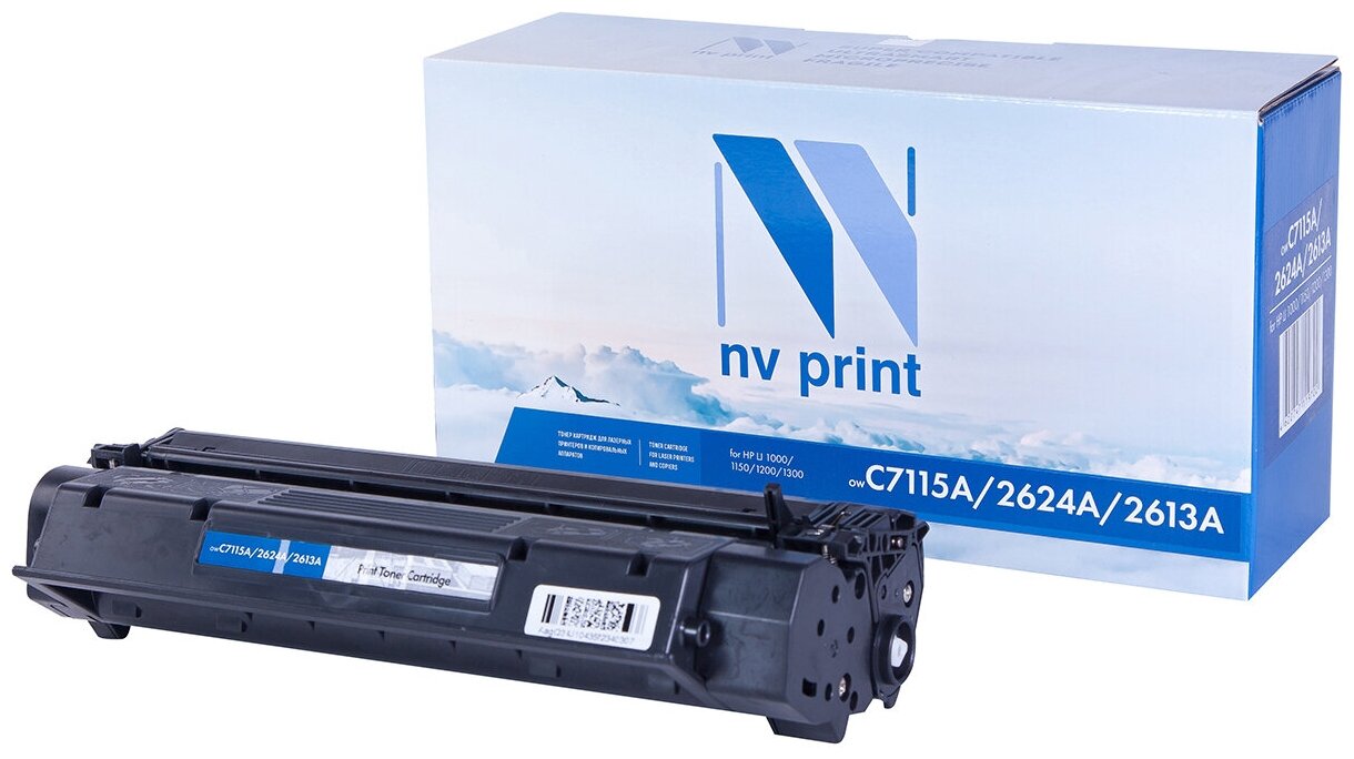 Картридж NV Print C7115a/2624a/2613a для Нewlett-Packard LJ 1000/1200/1150/1300 (2500k) .