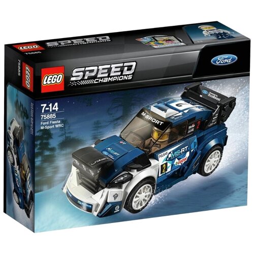 Конструктор LEGO Speed Champions 75885 Ford Fiesta M-Sport WRC, 203 дет. bburago 1 32 2017 m sport ford fiesta wrc ott tanak alloy luxury vehicle diecast cars model toy collection gift