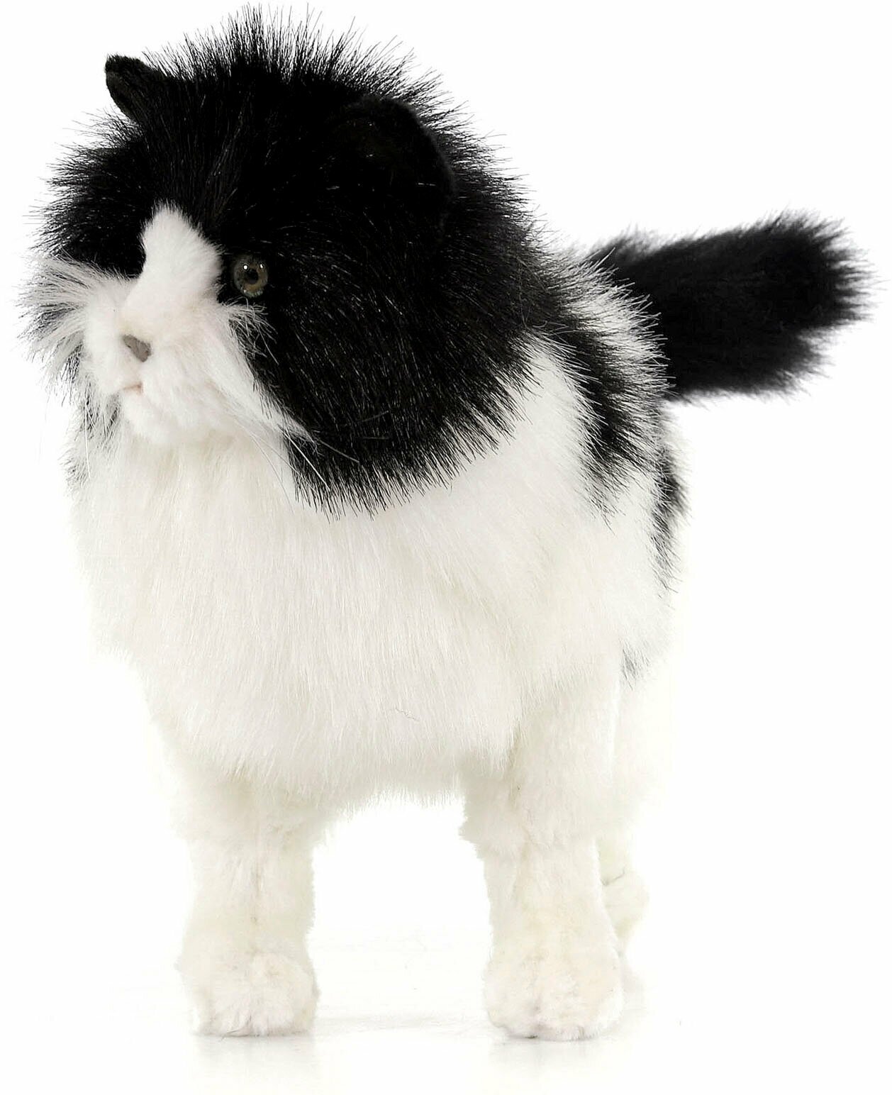 Мягкая игрушка Hansa Кошка черно-белая 40 см - фото №4