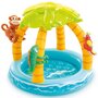 Детский надувной бассейн с навесом intex Тропический остров 102х86см, 1-3 лет 58417/Бассейн для дачи