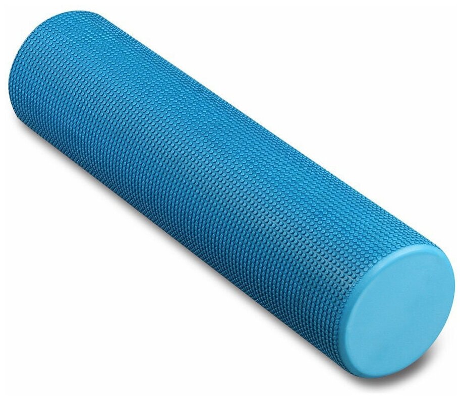 Ролик массажный для йоги INDIGO Foam roll IN022 Голубой 60*15 см