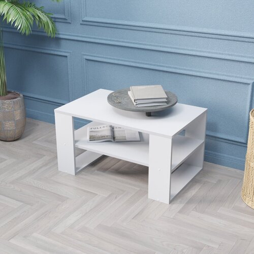 Журнальный стол Velardy Reliable Plus, 79x50x42см, белый