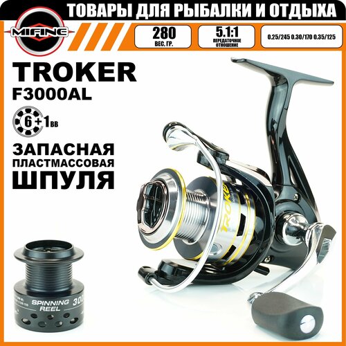 Катушка Mifine Troker 3000F под левую руку, 3000 катушка mifine kastmaster 3000f 3000