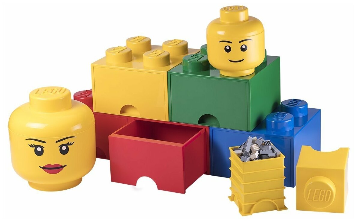 Ящик LEGO 2х2 Knobs с выдвижным ящиком 25х25х18 см (4005) — купить в ...
