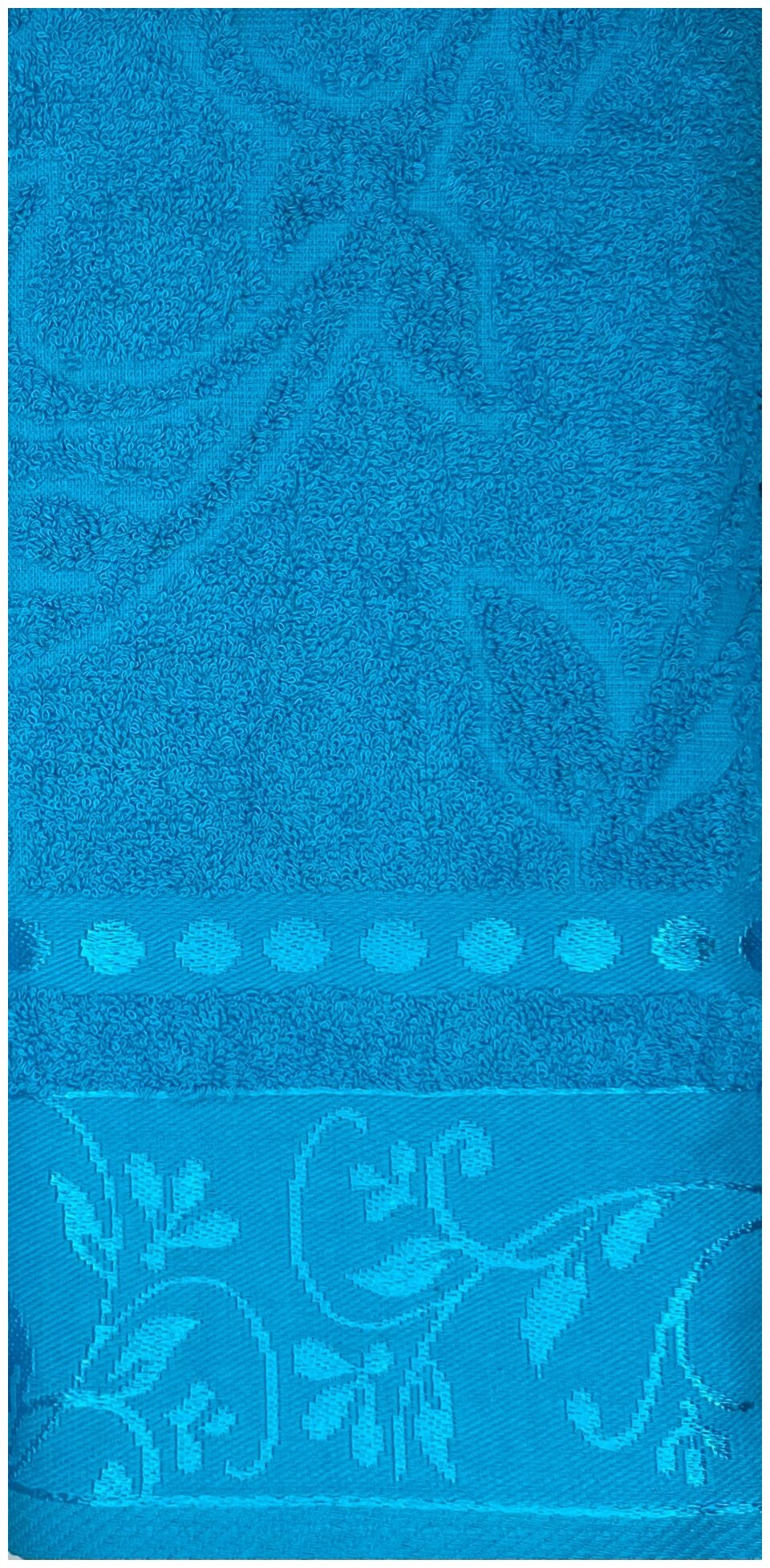 Набор полотенец махровых 3 шт. Вышневолоцкий текстиль, цвет Морская волна - фотография № 7