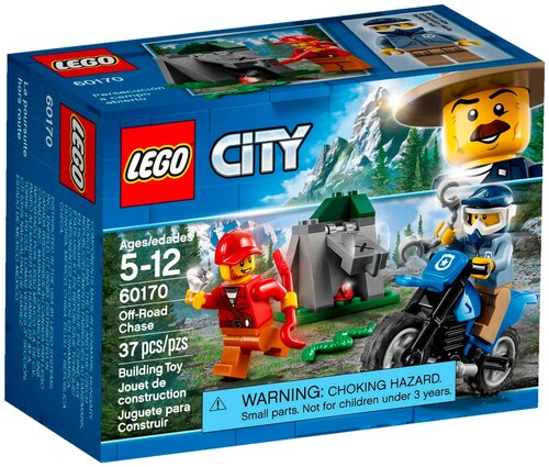 Конструктор LEGO City 60170 Погоня по бездорожью, 37 дет.