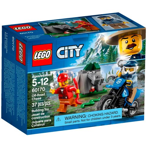 Конструктор LEGO City 60170 Погоня по бездорожью, 37 дет.