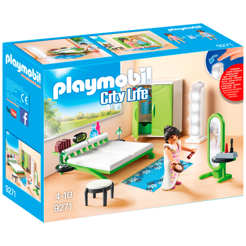 фото Набор с элементами конструктора playmobil city life 9271 спальня