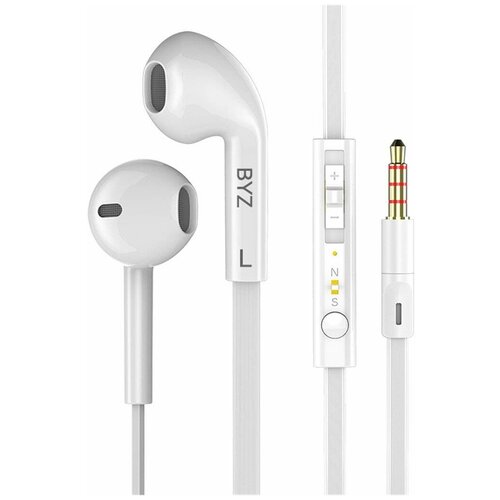 Наушники проводные BYZ S389 вкладыши с микрофоном 12 метра черный 39000₽