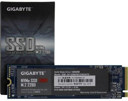 Твердотельный накопитель GIGABYTE 256 ГБ M2 GP-GSM2NE3256GNTD