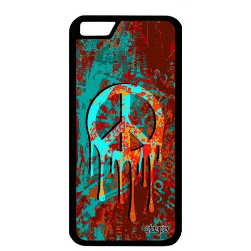 фото Чехол для мобильного apple iphone 6 6s, "peace and love" символ стрит-арт utaupia