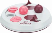Trixie Развивающая игра Cat Activity Flip Board, ф 23 см, ягодный , розовый , светло-серый