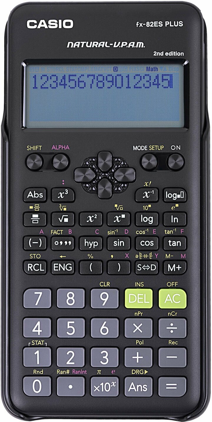 Калькулятор научный CASIO FX-82ES PLUS черный