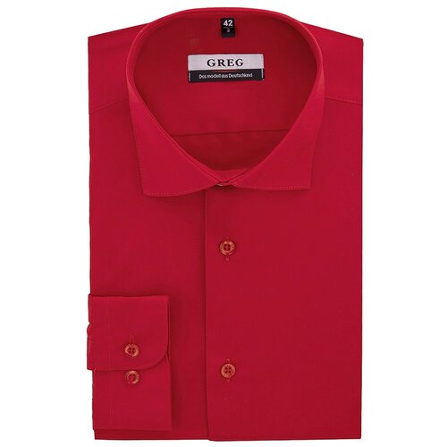 фото Рубашка мужская длинный рукав greg 630/139/red/z рост 174-184 размер 41
