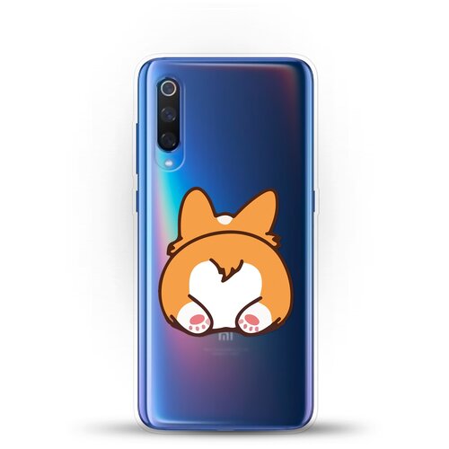 фото Силиконовый чехол корги лежит на xiaomi mi 9 andy & paul