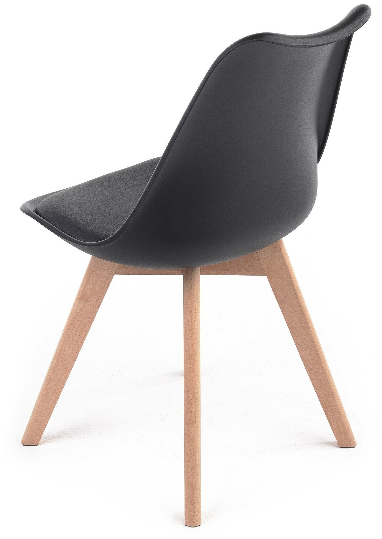 Комплект кухонных стульев для дома с мягким сиденьем CH 21, 4 шт, черный - фотография № 7
