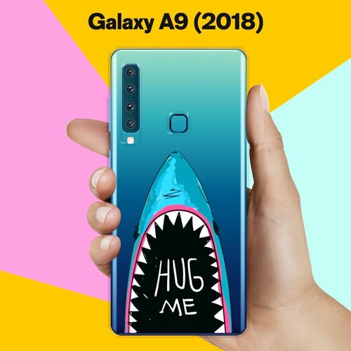 Силиконовый чехол на Samsung Galaxy A9 (2018) Акула-Корги / для Самсунг Галакси А9 2018 пластиковый чехол единорог пьет на samsung galaxy a9 2018 самсунг галакси а9 2018