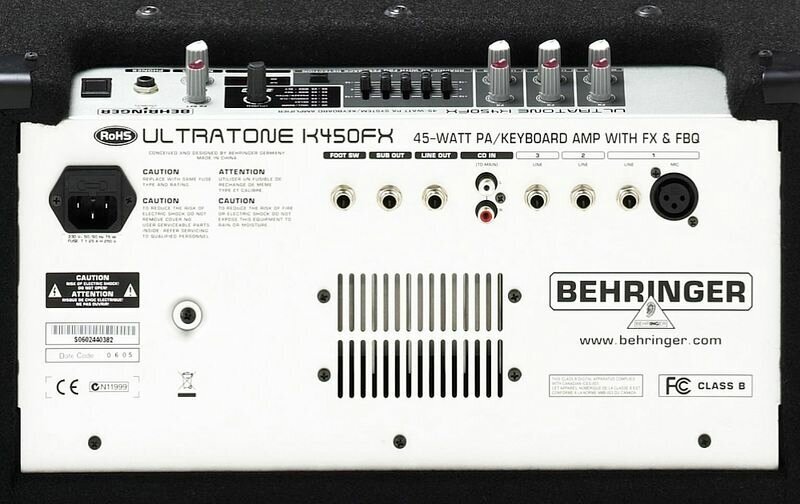 BEHRINGER клавишный комбоусилитель ULTRATONE K450FX - фото №8