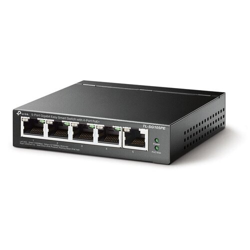 Коммутатор TP-Link TL-SG105PE 5G 4PoE 65W управляемый 702900₽