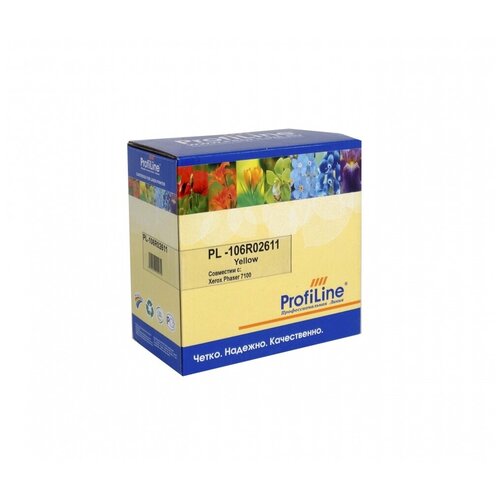 Картридж ProfiLine PL-106R02611-Y, 9000 стр, желтый комплект картриджей xerox 106r02611 4500 стр желтый