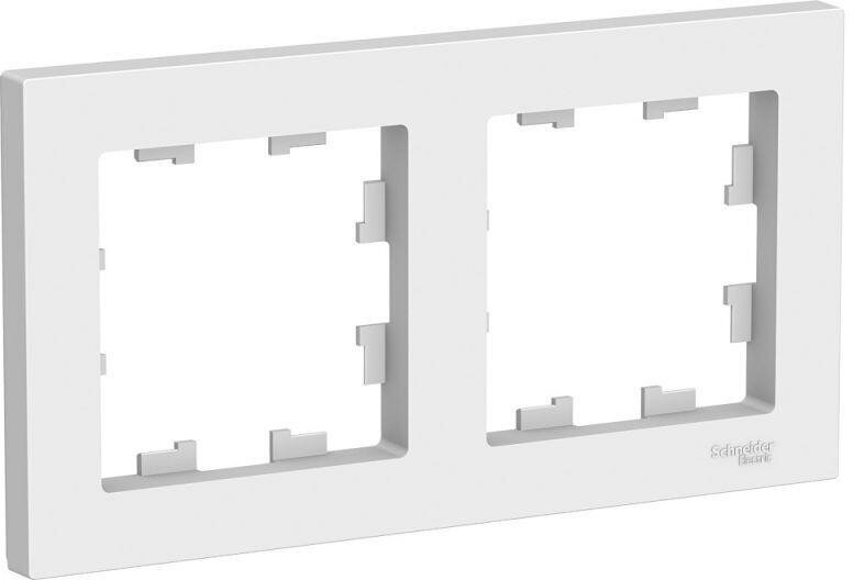 Рамка 2-м AtlasDesign белый SchE ATN000102