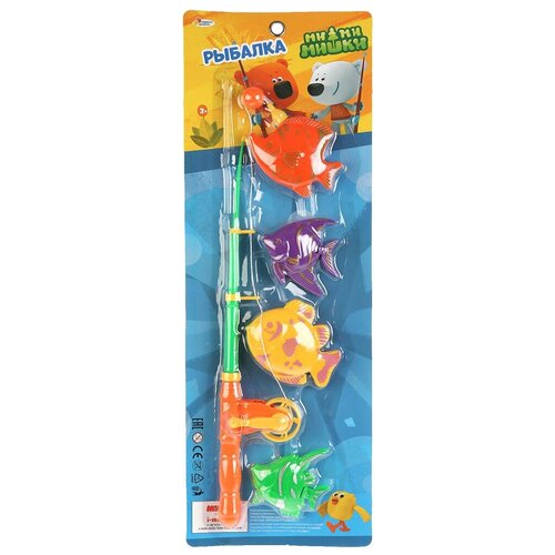 Игрушка для ванной Играем вместе Мимимишки Рыбалка (B1456813-R1), разноцветный