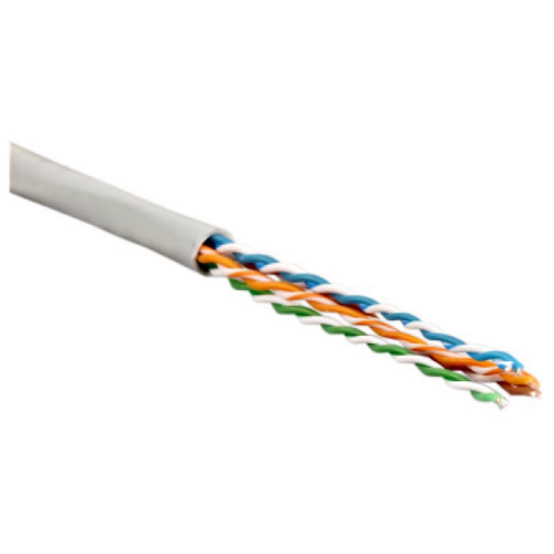 Кабель Hyperline UUTP4-C5E-S24-IN-PVC-GY-100 (U/UTP, CAT.5E, PVC, 100 м, серый) hyperline uutp4 c5e s24 in pvc gy 100