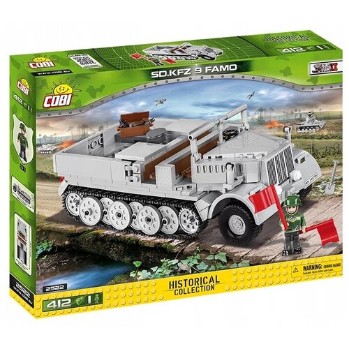 конструктор cobi small army world war ii 2026 набор фигурок американских солдат с аксессуарами Конструктор Cobi Small Army World War II 2522 Немецкий полугусеничный бронированный тягач Sd.Kfz.9 Famo, 412 дет.