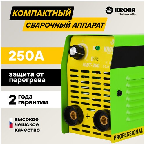 Сварочный аппарат инверторный KRONA IGBT-250 / Сварка MMA электродом