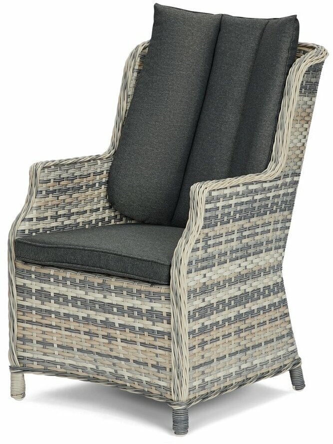 Кресло садовое Hoff Blossom, 62х94.5х77 см, искусственный ротанг, цвет серый