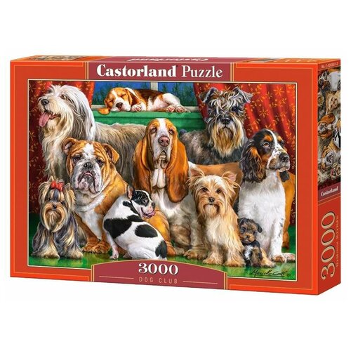 Пазл Castorland Dog Club (C-300501), 3000 дет. пазл castorland tigers comming to life c 300556 3000 дет 68х92х5 см