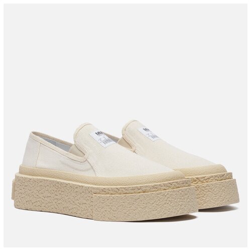 Женские кеды Maison Margiela MM6 Slip-On Platform бежевый, Размер 37 EU