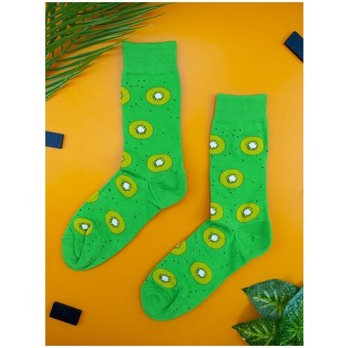 Носки 2beMan, размер 38-44, зеленый носки 2beman размер 38 44 желтый зеленый