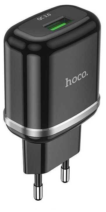 Сетевое зарядное устройство Hoco N3 Special single port QC3.0 charger Черный