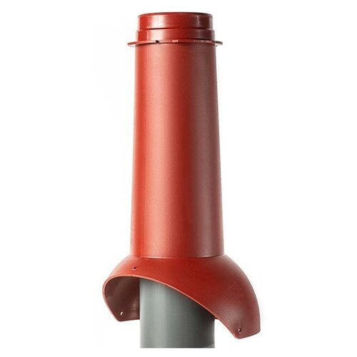 Выход канализации утепленный Krovent Pipe-VT 110 is, RAL 3009 красный труба гофрированная соединения с канализационным стояком гофра металлическая для вентиляции krovent pipe vt 110is алюминиевая