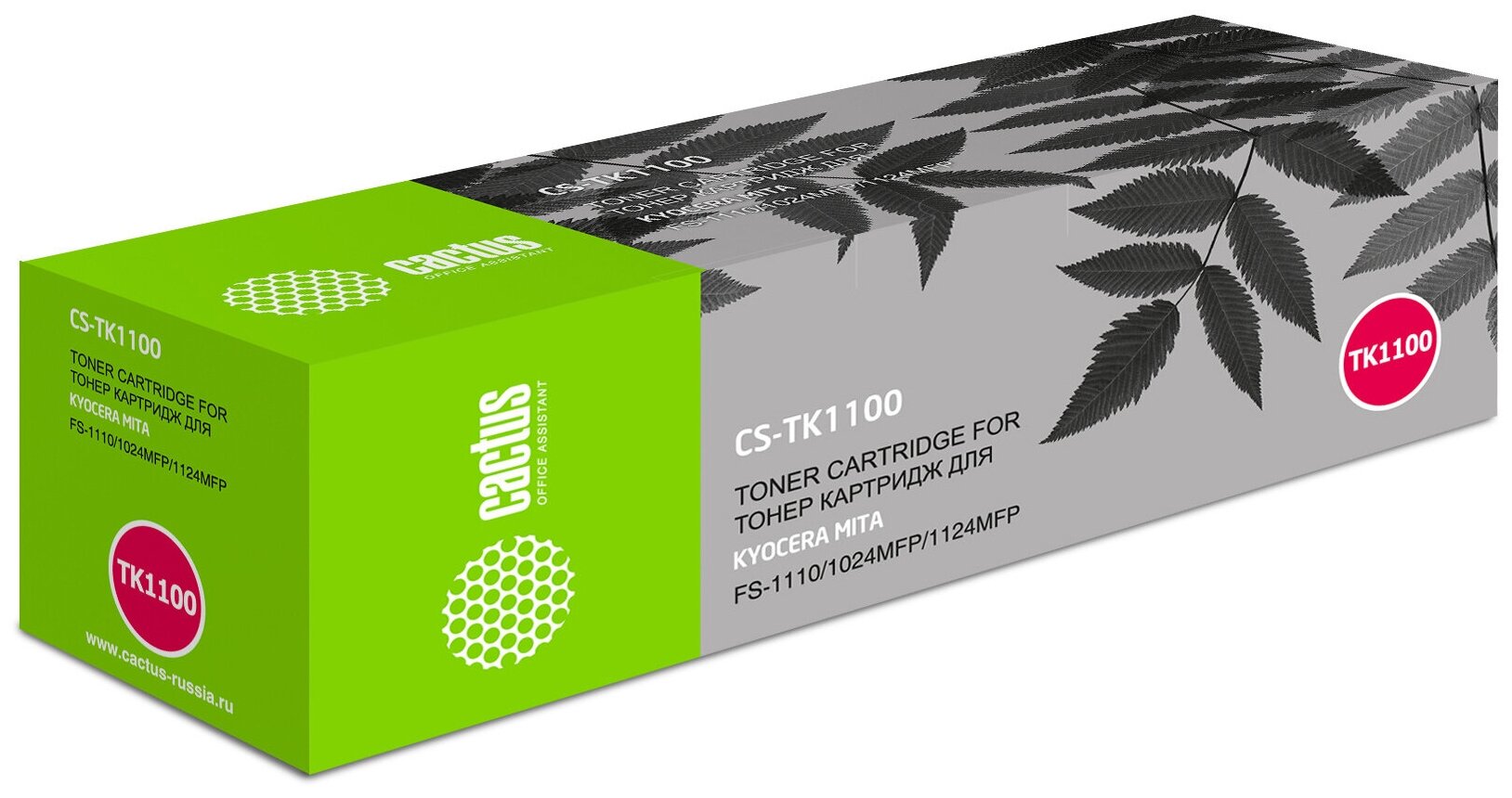 Картридж лазерный Cactus CS-TK1100 TK-1100 черный (2100стр.) для Kyocera Mita FS-1110/1024MFP/1124MFP