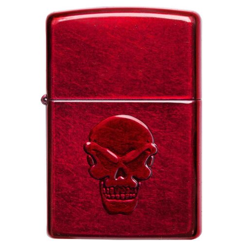 Оригинальная бензиновая зажигалка ZIPPO 21186 Doom с покрытием Candy Apple Red