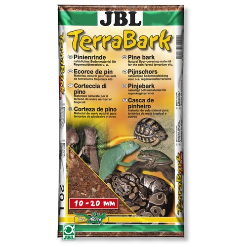 Грунт JBL TerraBark M 10-20 мм 20 л, 10-20 мм, 4.35 кг субстрат jbl terracoco compact натуральная кокосовая стружка спрессованная в брикет 500г