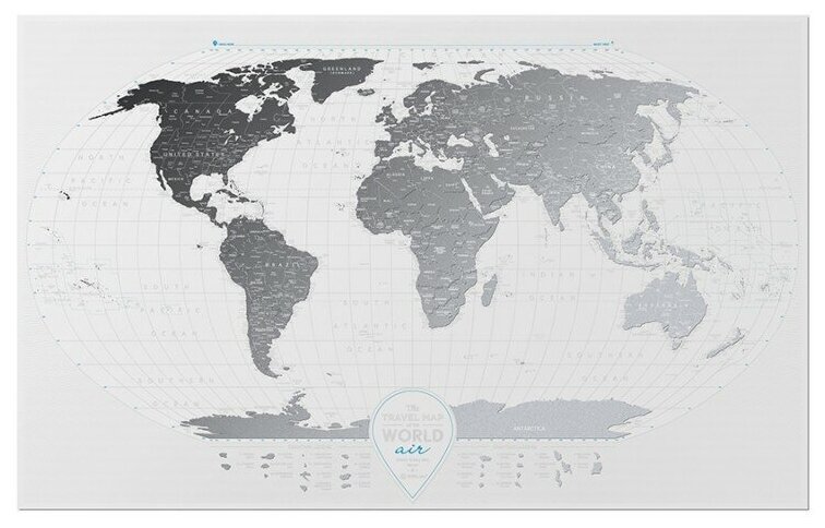 -  Travel Map "Air World", 60  96 