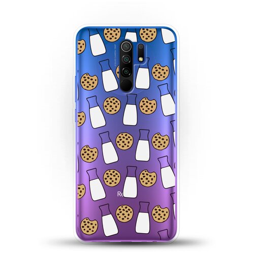 фото Силиконовый чехол печеньки и молоко на xiaomi redmi 9 andy & paul