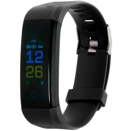 Luazon Home Фитнес-браслет LuazON LF-07 096 цветной дисплей пульсометр оповещения шагомер черный 157200₽