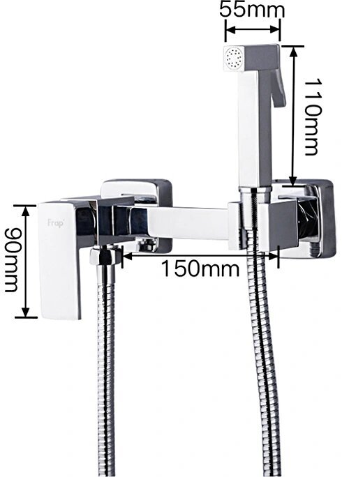 Гигиенический душ со смесителем Frap - фото №2