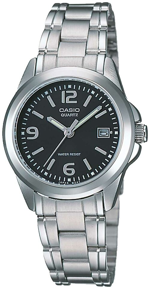 Наручные часы CASIO Collection LTP-1215A-1A, серебряный, черный