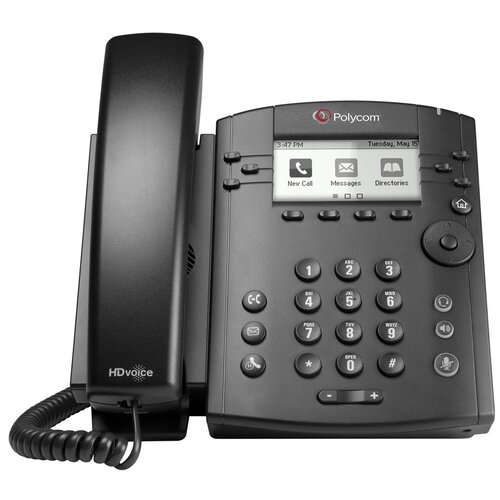 фото Voip-телефон polycom vvx 301 черный