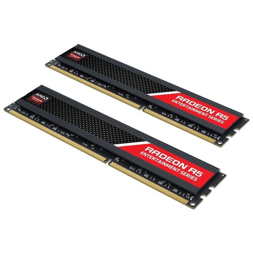 Оперативная память AMD 8 ГБ 4 ГБ x 2 шт DDR3 1600 МГц DIMM CL9 R538G1609U1K 385000₽