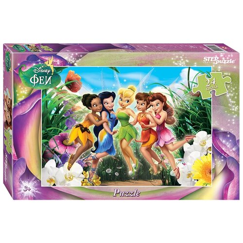 step puzzle disney феи 98205 24 дет 3 7х3 7х3 7 см Пазл Step puzzle макси Disney Феи (90049), 24 дет.