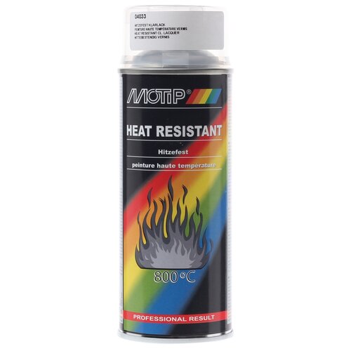 Лак MOTIP Heat Resistant Clear Lacquer 4033 400 мл 0463 кг 1390₽