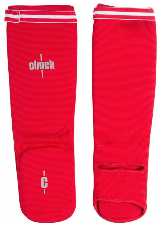 Защита голени и стопы Clinch Shin Instep Protector красная, S